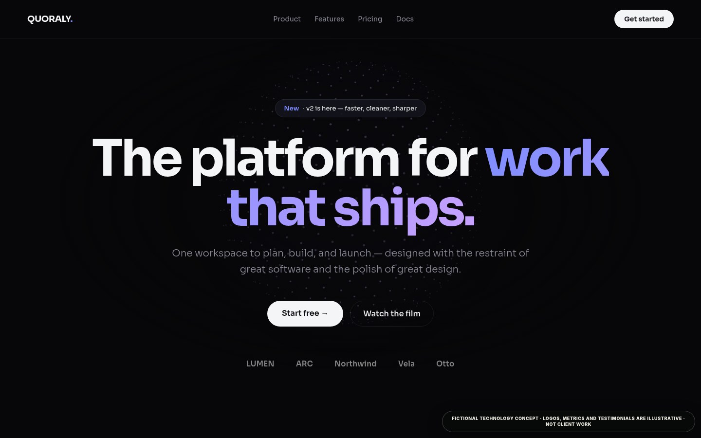 Quoraly, fictional software product concept